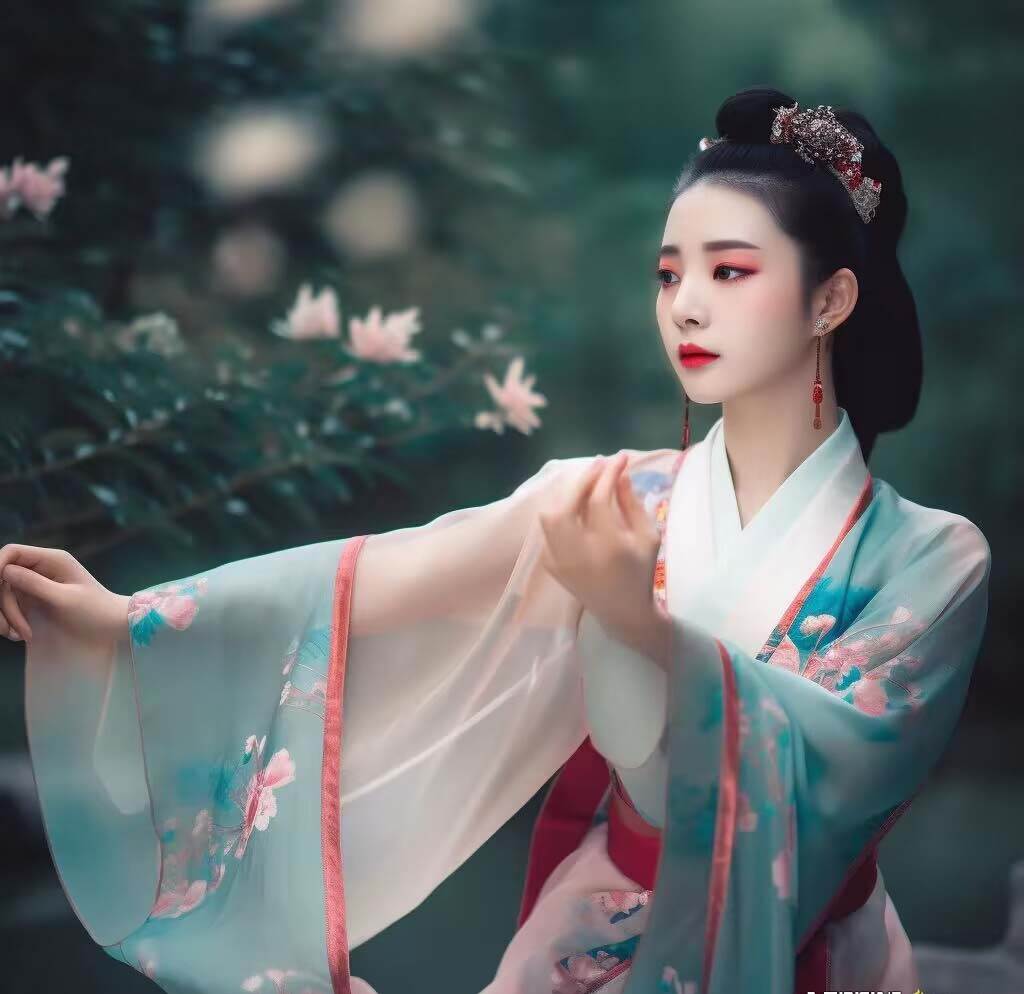 图片[3]-Midjourney关键词-AI生成中国风古装汉服美女人像提示关键词-1号库创业圈