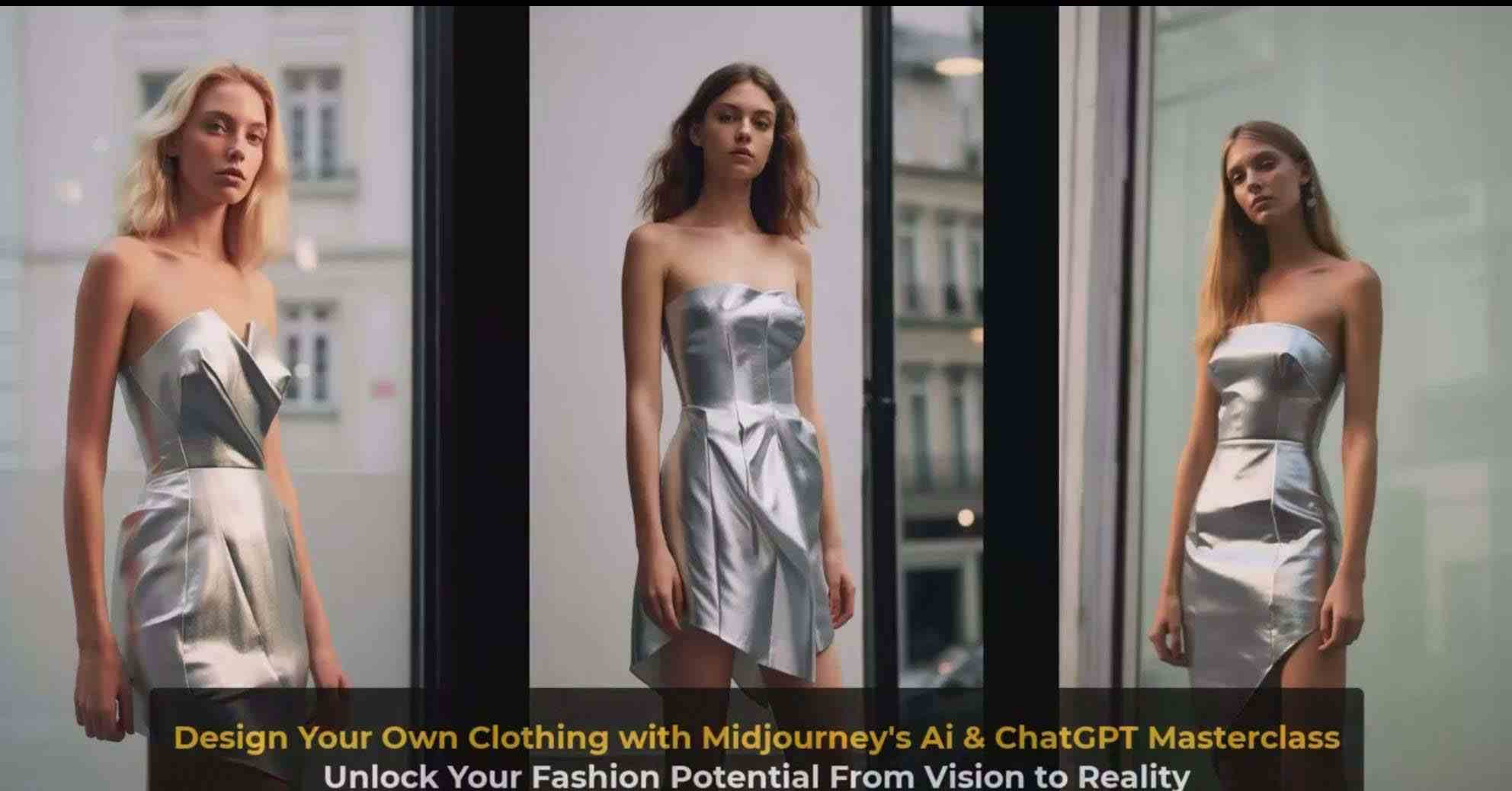 图片[10]-利用 Midjourneys Ai 人工智能设计自己的服装AI大师班-10节课-中英字幕-1号库创业圈