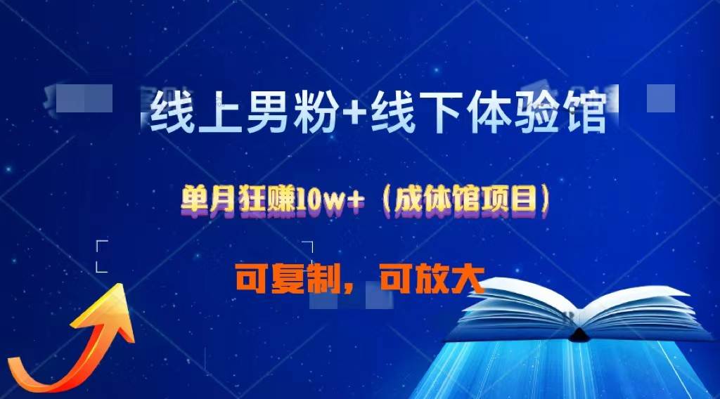 线上男粉+线下成体馆：单月狂赚10W+1.0-1号库创业圈