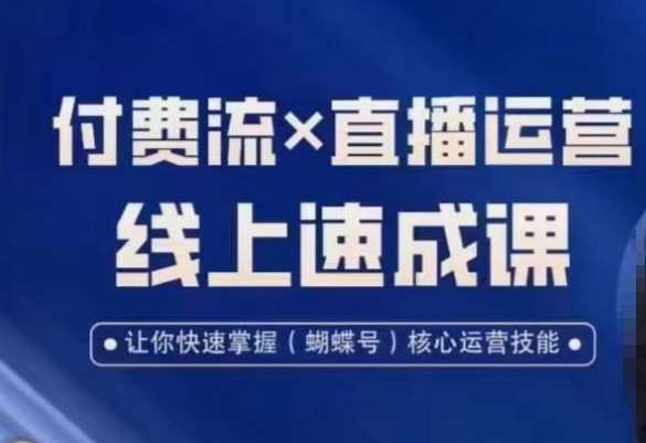 视频号付费流实操课程，付费流✖️直播运营速成课，让你快速掌握视频号核心运营技能-1号库创业圈