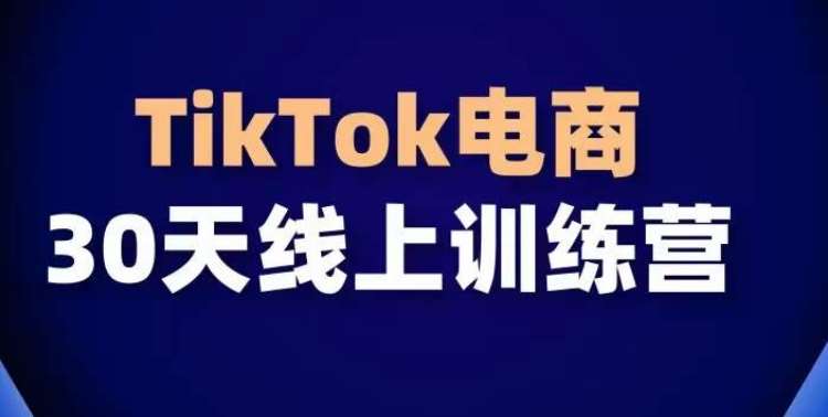 TikTok电商带货30天线上课，不可错过的全球流量洼地！-1号库创业圈