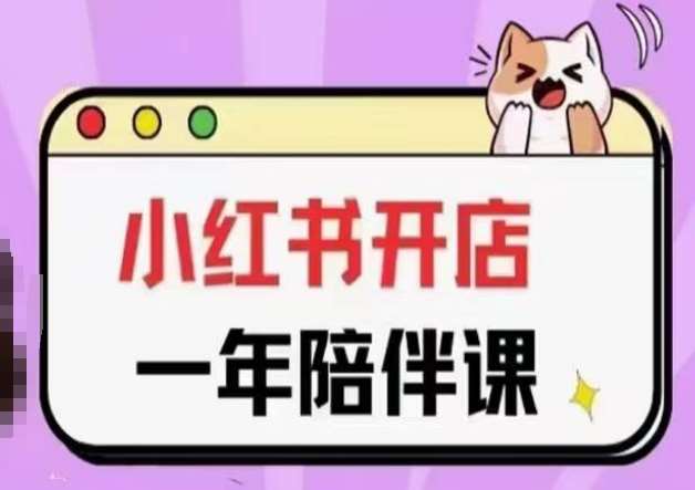 三九小红书开店一年陪伴课(更新)，从0到1玩赚小红书开店-1号库创业圈