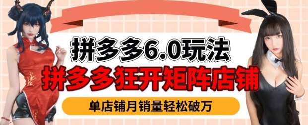 拼多多虚拟商品暴利6.0玩法，轻松实现月入过W-1号库创业圈