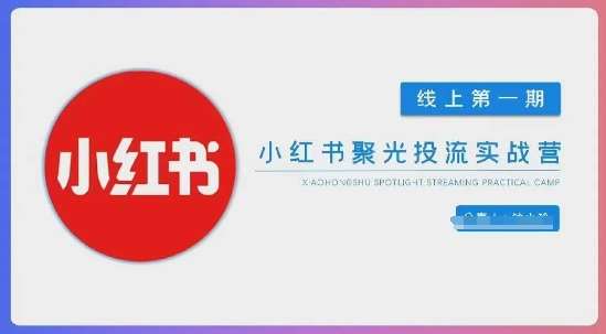 小红书聚光陪跑第一期，教你从0到1玩转小红书聚光投流，搭建小红书付费投流团队，更快的见到效果-1号库创业圈