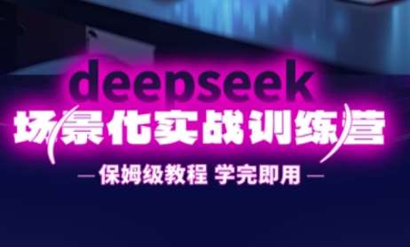DeepSeek场景化实战训练营，保姆级教程，学完即用，手把手教你用DeepSeek提升效率-1号库创业圈