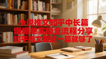 小说推文知乎中长篇爆单实操全流程分享，知乎推文看这一篇就够了-1号库创业圈