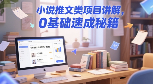 小说推文类项目讲解，0 基础速成秘籍-1号库创业圈