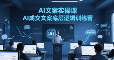AI文案实操课，AI成交文案底层逻辑训练营-1号库创业圈