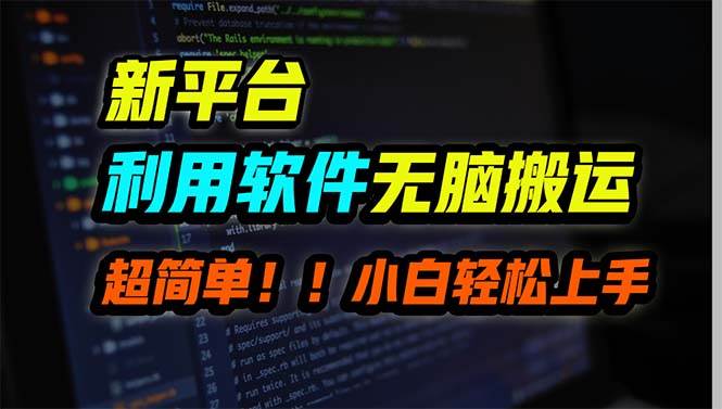 （9745期）新平台用软件无脑搬运，月赚10000+，小白也能轻松上手-1号库创业圈