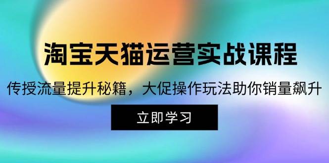 （12959期）淘宝&天猫运营实战课程，传授流量提升秘籍，大促操作玩法助你销量飙升-1号库创业圈