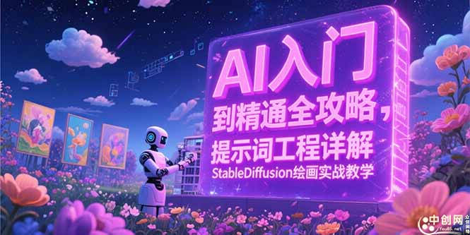 （15181期）AI入门到精通全攻略，提示词工程详解，StableDiffusion绘画实战教学-1号库创业圈