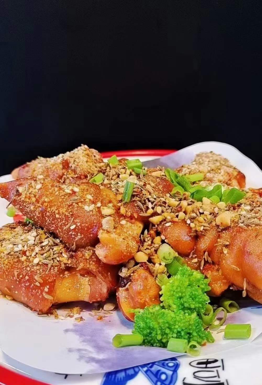 正宗烤猪蹄猪手商用配方技术特色小吃开店培训教程视频烤卤流程