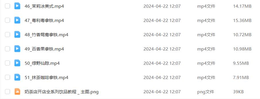 奶茶店开店全系列饮品教程奶茶冷热饮品鲜榨果汁果蔬汁气泡水甜品贡茶制作商用技术