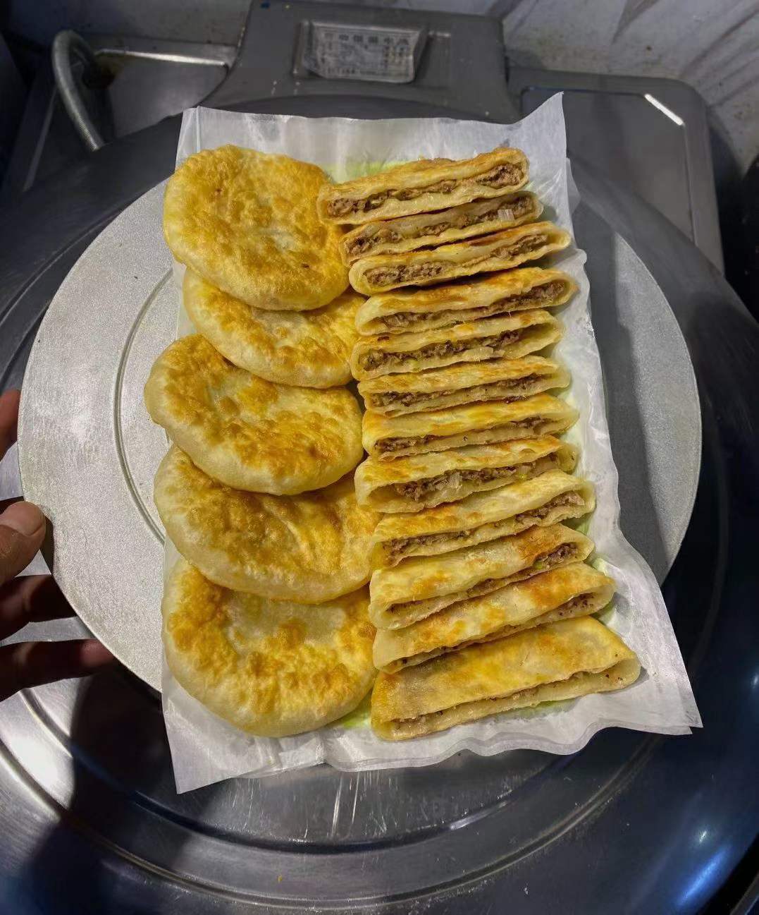 速冻馅饼+发面馅饼配方技术教程摆摊开店烧饼小吃培训制作技术视频教学商用