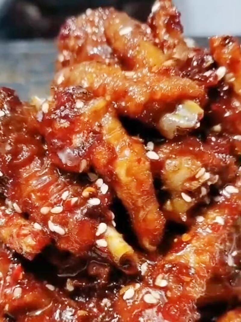 糊辣壳香辣鸡爪商用技术配方资料教程培训方法视频教学