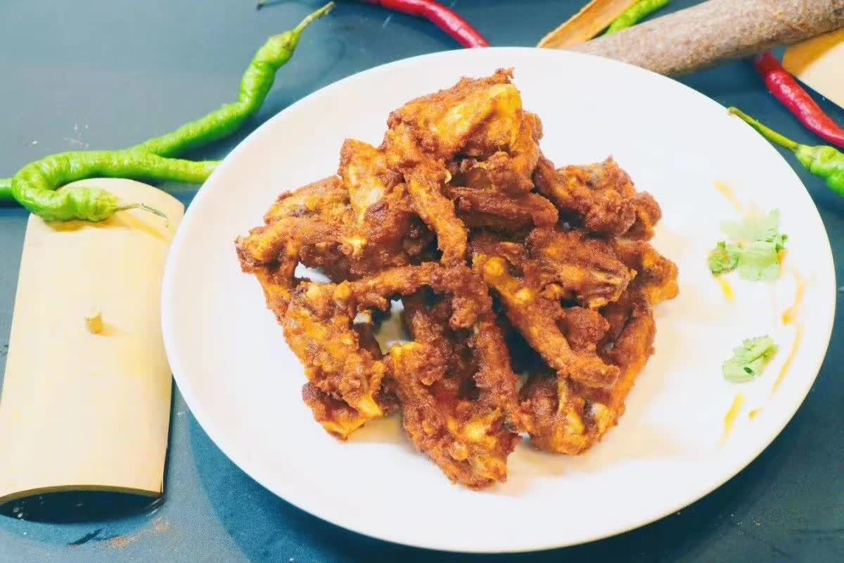 摆摊炸鸡架 油炸鸡排炸鸡翅炸鸡米花配方技术教程奥尔良鸡架做法视频课