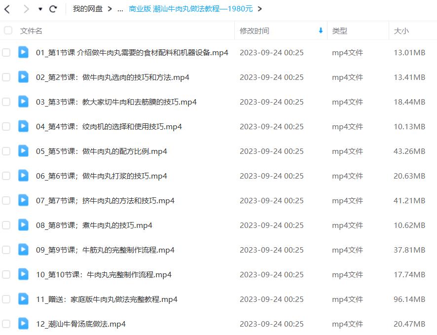 正宗潮汕手打牛肉丸鱼虾猪肉丸做法制作方法技术教程配方视频教学