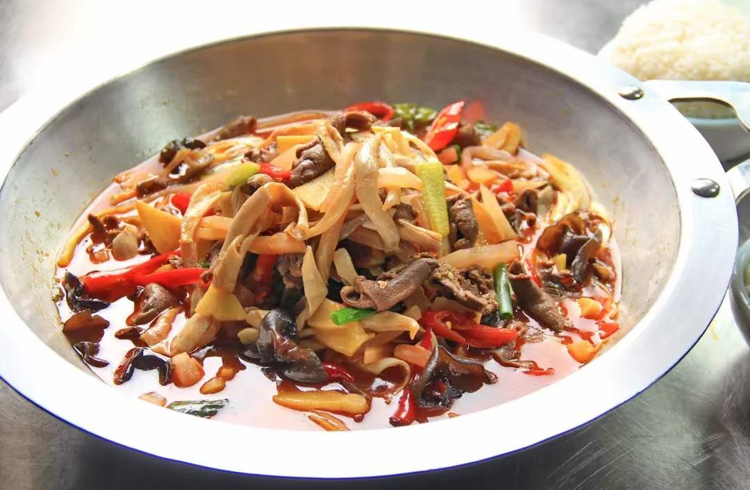 酸萝卜鸡杂火锅+饭，泡椒油/泡椒料技术配方视频教程