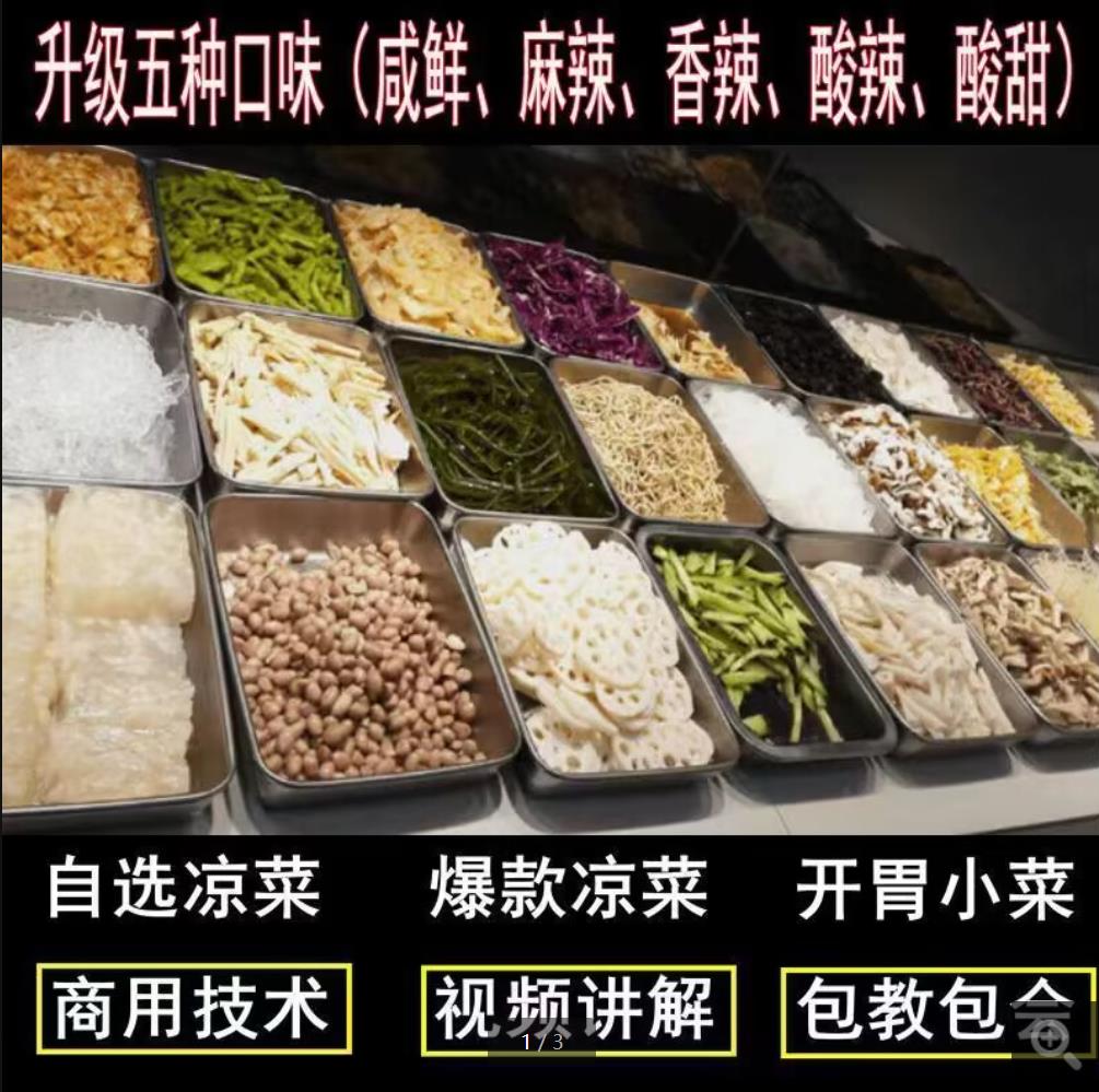 自选凉菜做法技术配方教程 四川凉拌菜制作大全开店技术