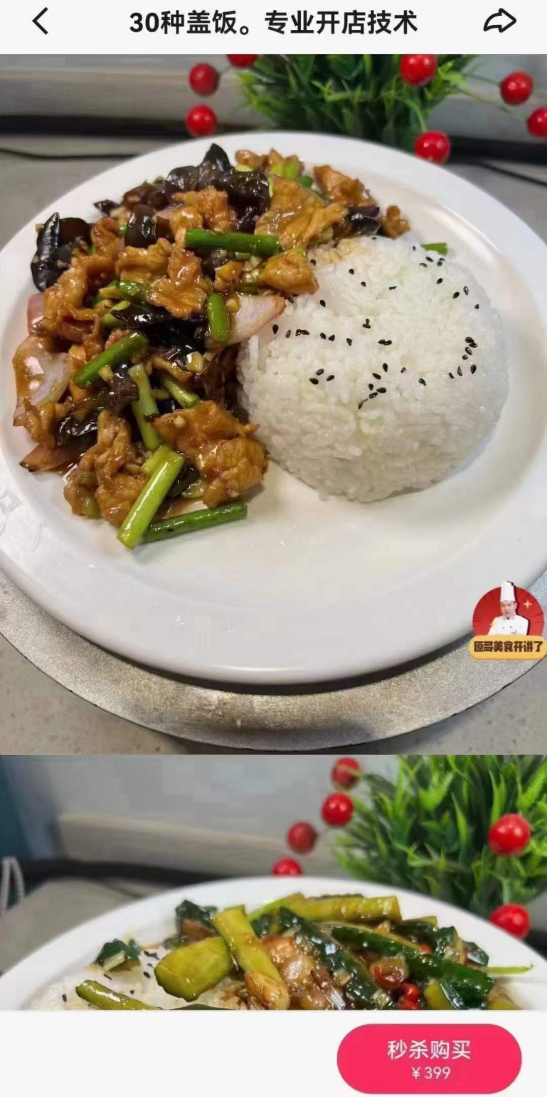 30种盖浇饭配方快餐盒饭技术配方教程炒菜外卖盖饭制作视频教学商用