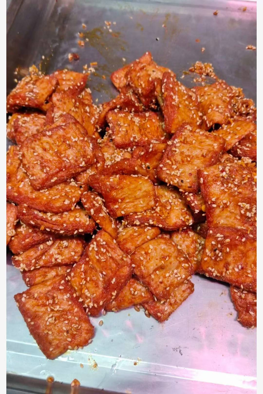 网红手撕素肉技术配方辣条辣皮豆制品制作视频教程创业摆摊小吃项目