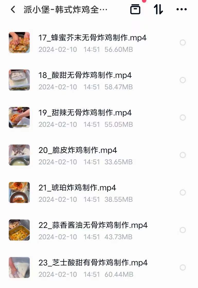 网红韩式炸鸡专业课教程视频全套开店创业摆摊项目小吃技术配方