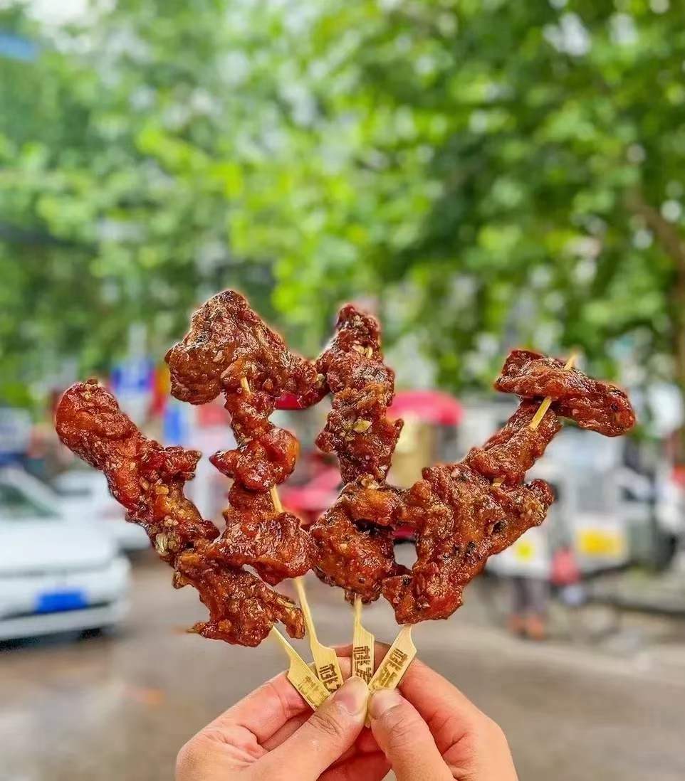 中式炸鸡小吃技术柠檬爆汁蒜香炸鸡鸡锁骨配方炸平菇商用摆摊创业教程