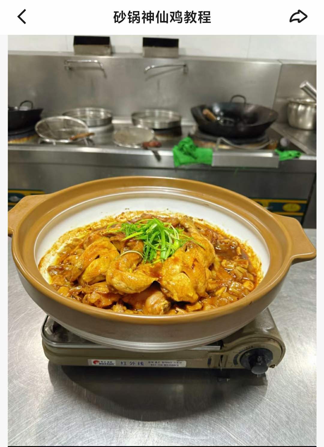 砂锅神仙鸡商用技术配方资料教程培训方法视频教学