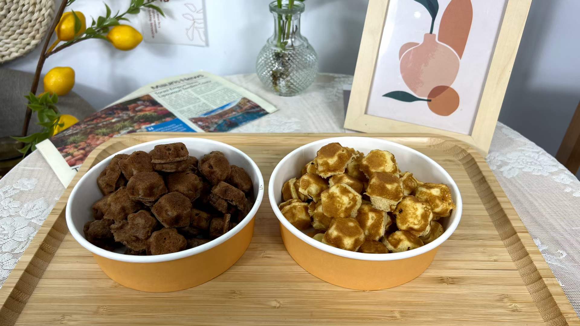 网红梅花小蛋糕配方做法技术教程教学视频烘焙西点商用小吃摆摊