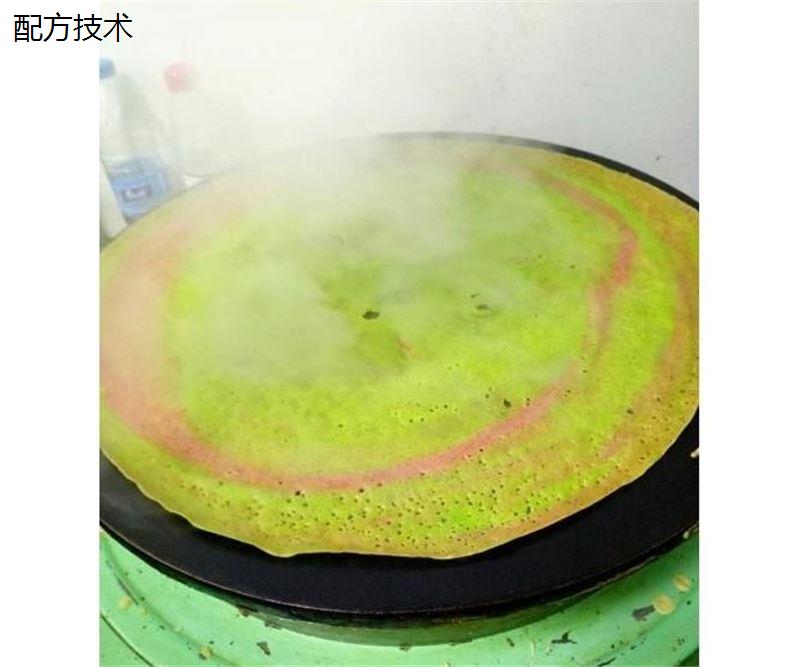 彩色果蔬煎饼果子技术配方资料教程培训制作杂粮煎饼薄脆酱料比例
