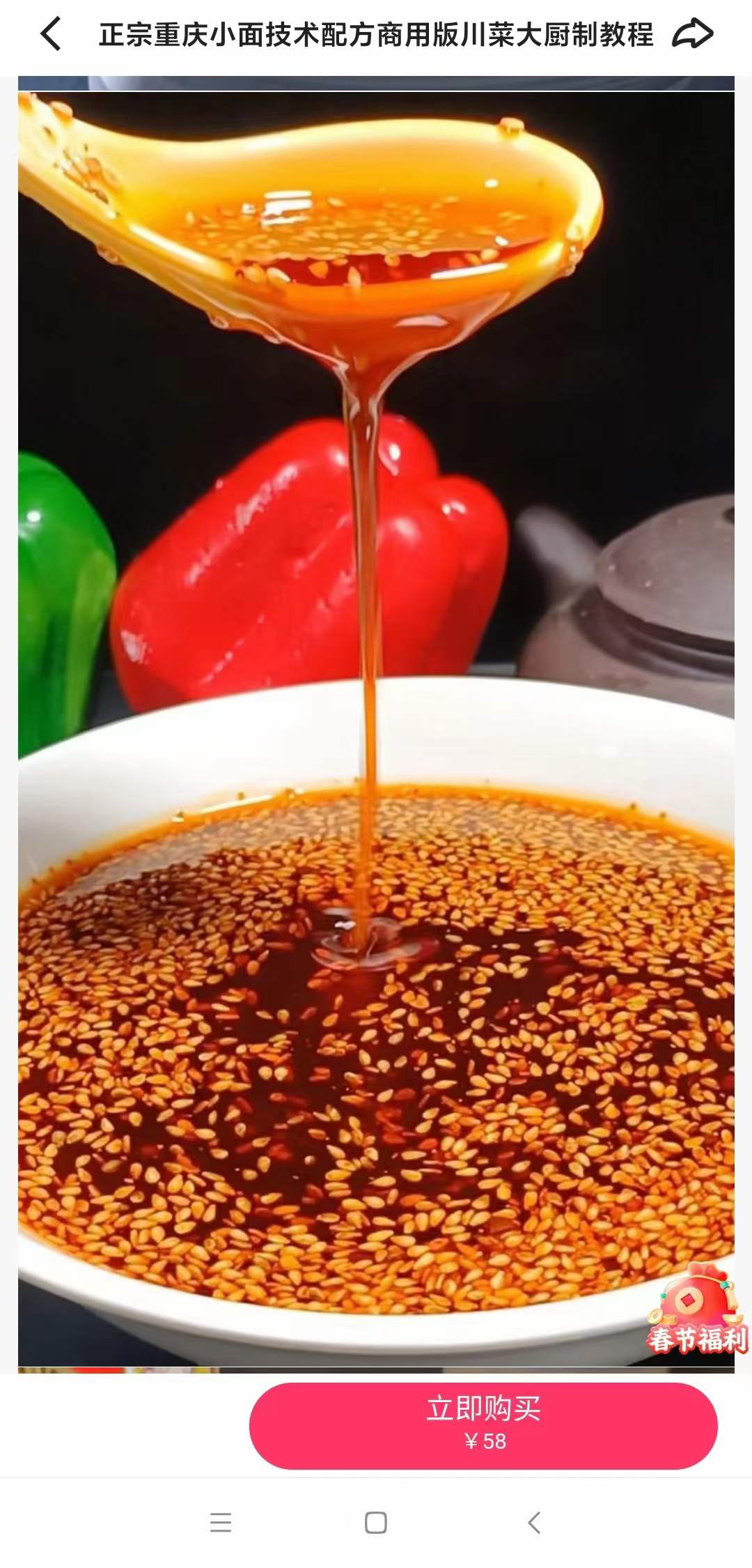 重庆小面商用技术配方红油炼制复制酱油资料教程培训方法视频教学