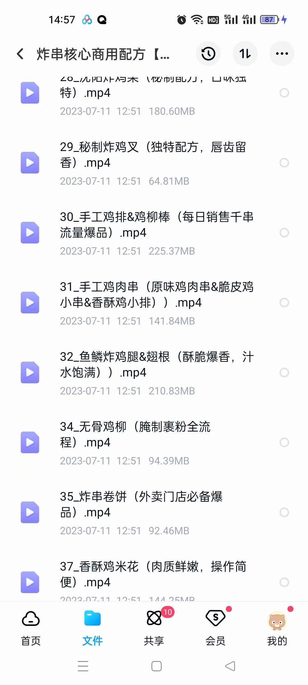 油炸串串技术配方炸串配方秘制商用酱料刷料视频资料小吃技术教程