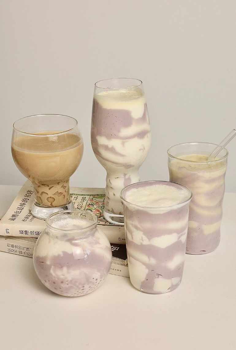 芋泥热饮技术配方商用5款视频教程秋冬饮品小吃培训摆摊饮品制作