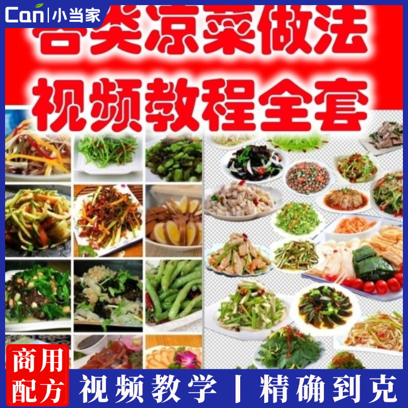 凉菜技术配方 凉拌菜做法 凉拌小菜 冷菜 凉菜 下酒菜视频教程-餐饮小当家