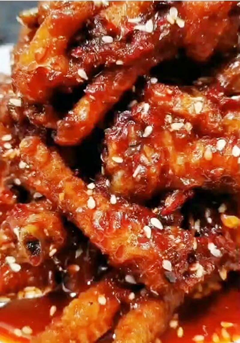 糊辣壳香辣鸡爪商用技术配方资料教程培训方法视频教学