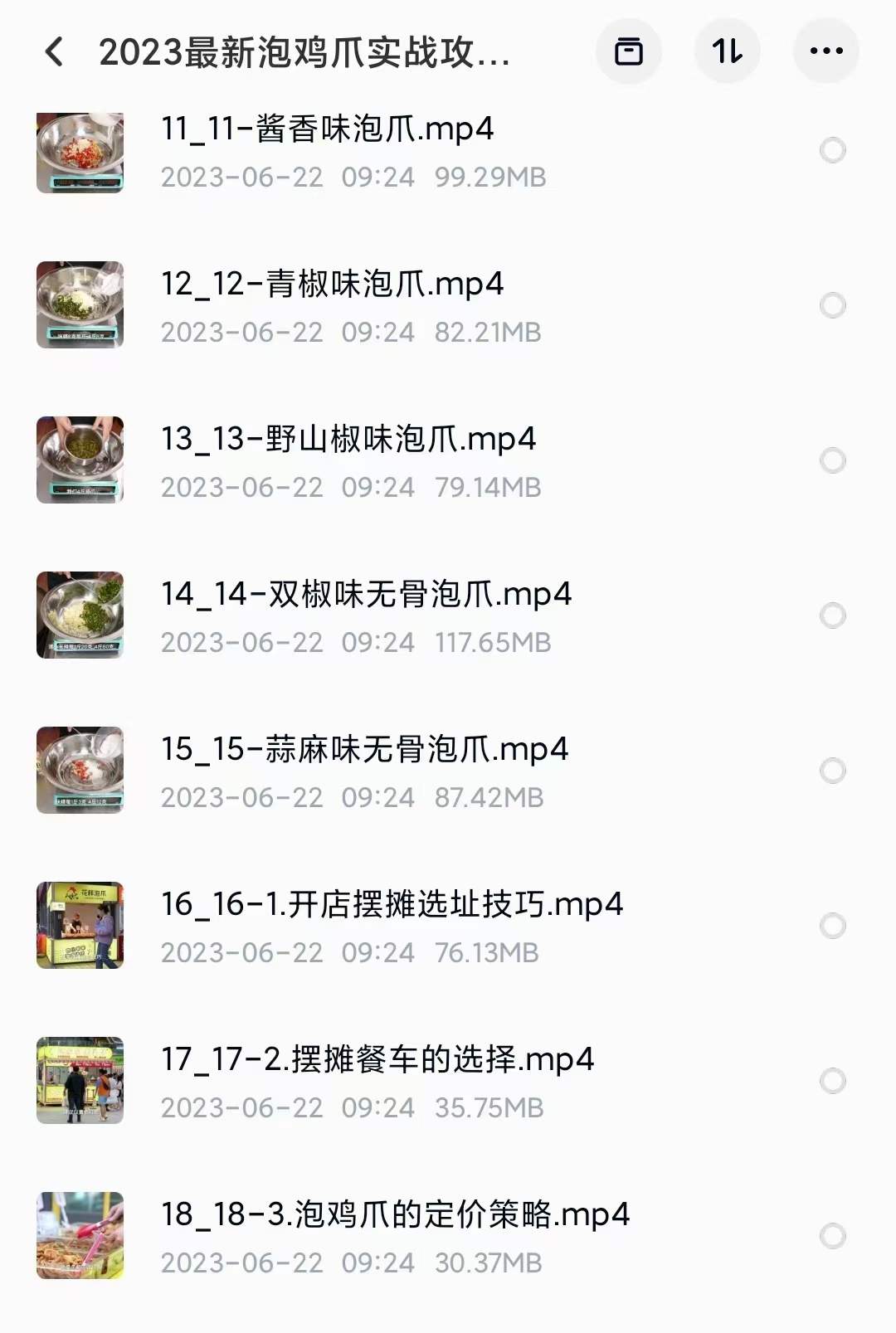 泡鸡爪泡凤爪做法技术配方酸辣柠檬香麻辣泡椒配料摆摊商用教程+开店摆摊实战攻略