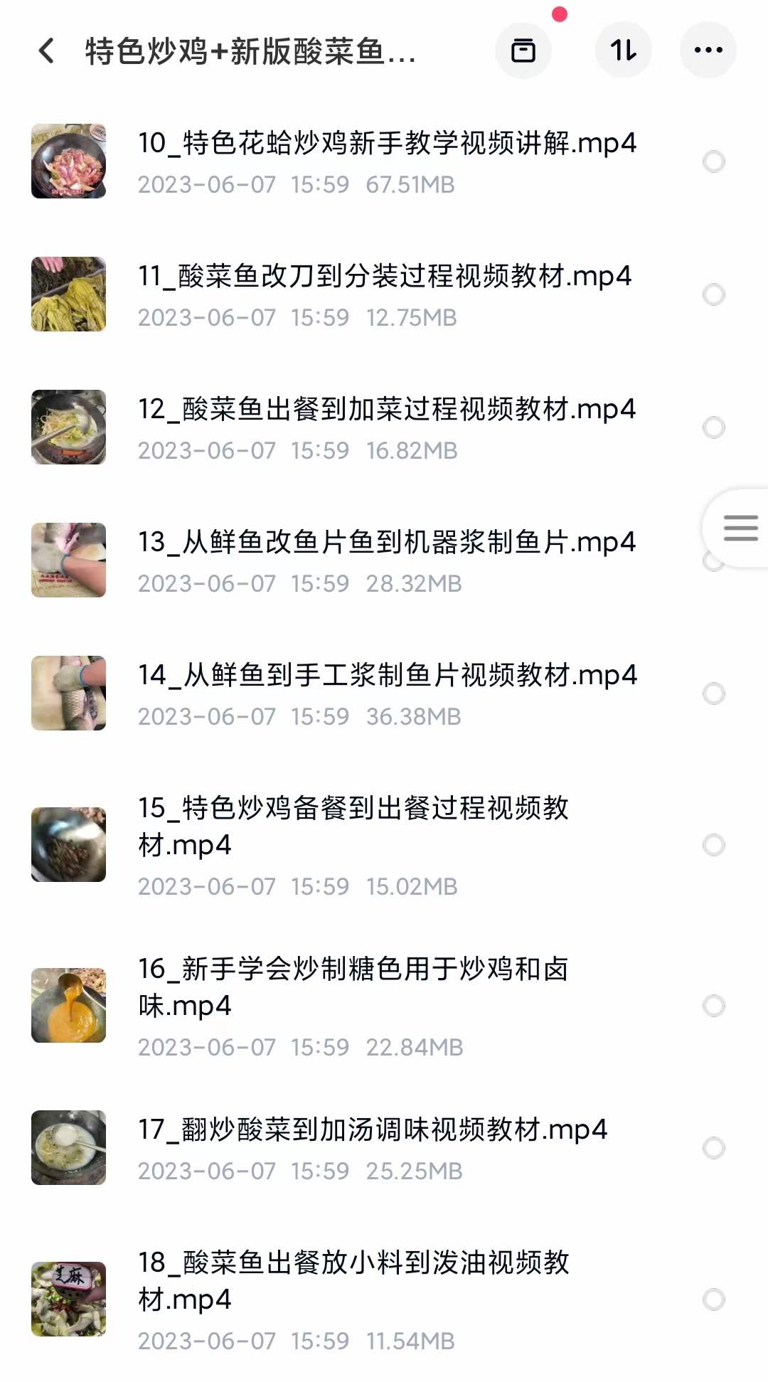 特色炒鸡+新版酸菜鱼组合教程+小龙虾+网红鸡爪+四川凉拌菜实体店全套商用小吃技术培训教程