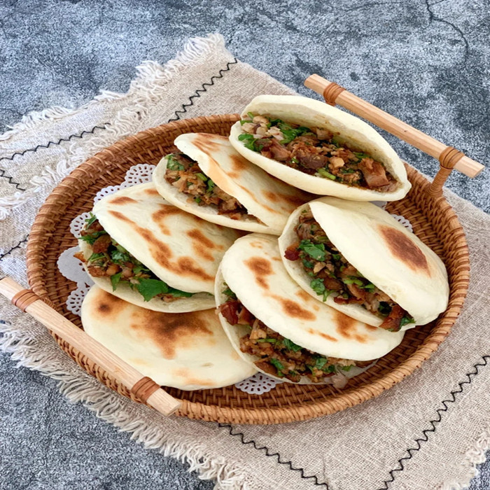 正宗陕西西安腊汁肉夹馍夹肉饼夹肉馍小吃技术配方视频教程