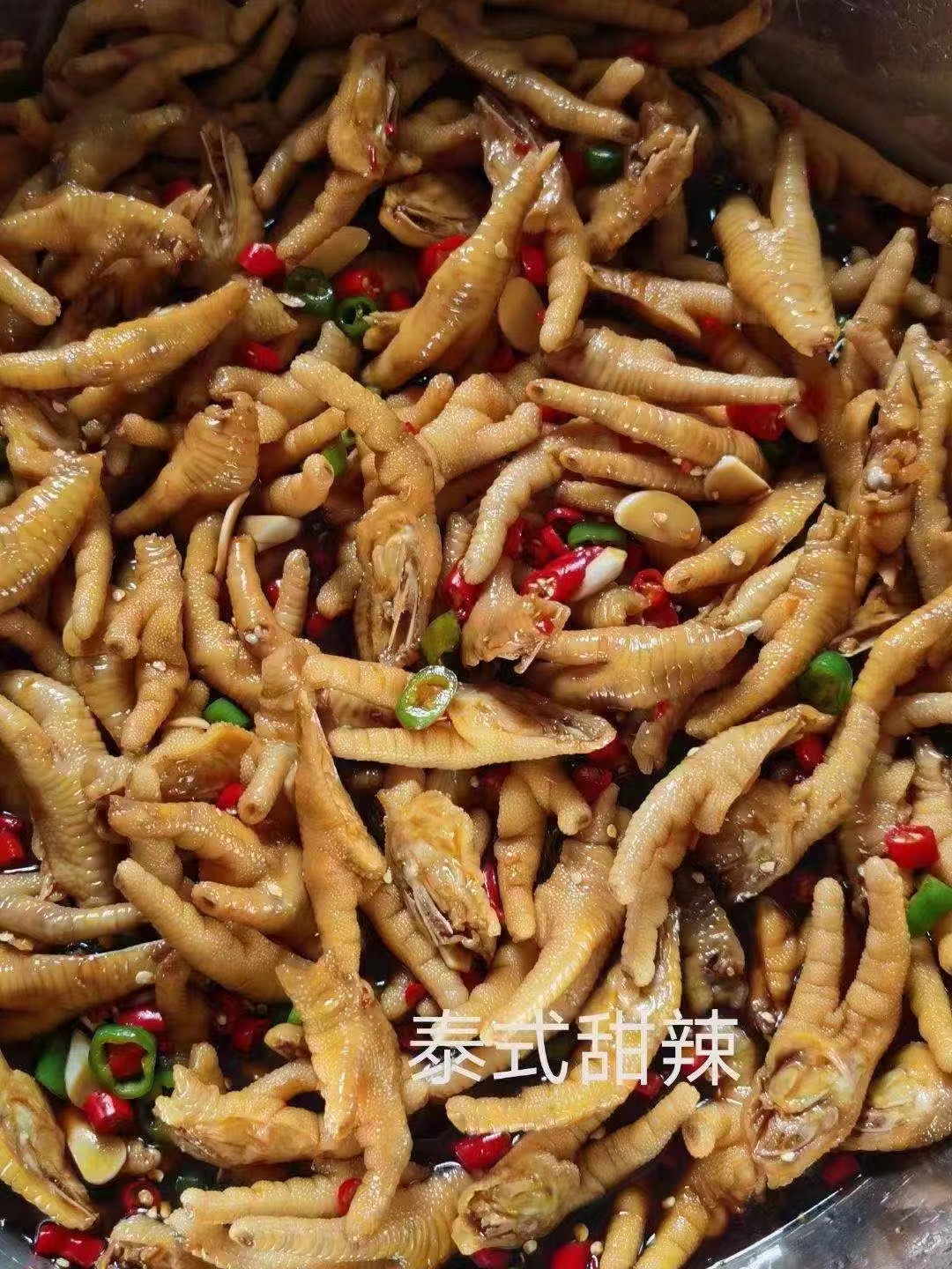 网红泡鸡爪技术配方教程虎皮泰式酸辣柠檬香麻辣泡椒凤爪摆摊小吃