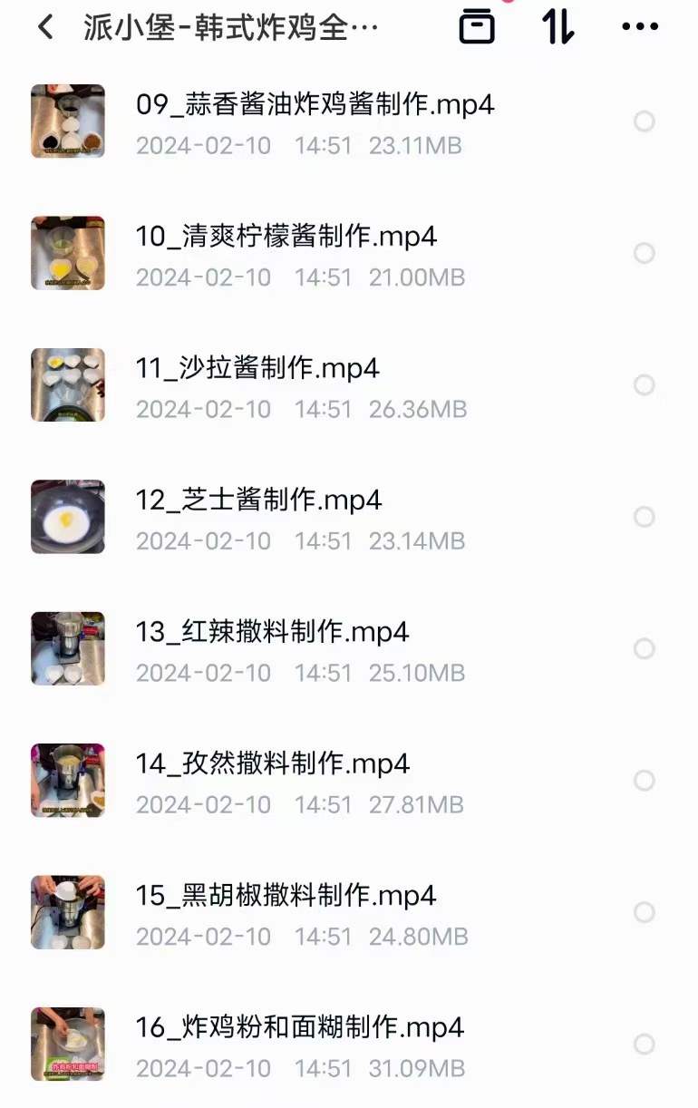 网红韩式炸鸡专业课教程视频全套开店创业摆摊项目小吃技术配方