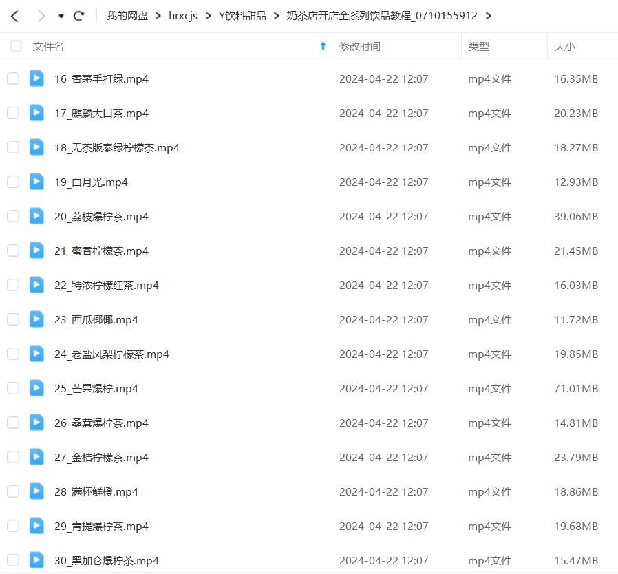 奶茶店开店全系列饮品教程奶茶冷热饮品鲜榨果汁果蔬汁气泡水甜品贡茶制作商用技术